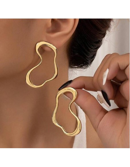 1Pair Twisted Dangle Hook Earrings