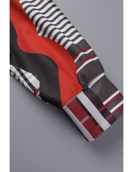 ChicMe Print Contrast Paneled Square Scarf